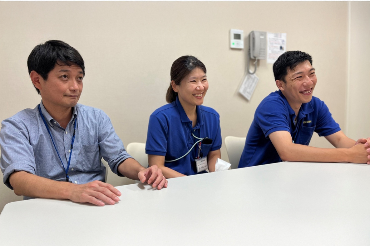 　「社会福祉法人泉陽会　新町光陽苑」　施設長：川口さん　主任：神藤さん　主任：阿部さん